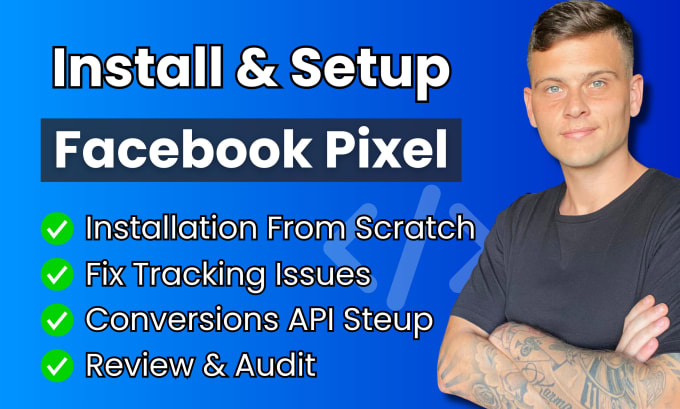 Gig Preview - Install your facebook pixel and set up conversion API