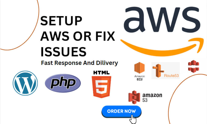 Gig Preview - Set up and optimize AWS lightsail, ec2, s3 bucket, and resolve any AWS issues