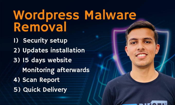 Gig Preview - Do wordpress malware removal, recover and fix hacked website, improve security