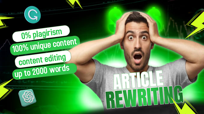 Gig Preview - Rewrite and paraphrase your articles and do blog rewriting