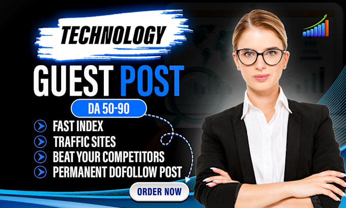 Gig Preview - Tech guest post, dofollow guest post,high da tech guest post ,dofollow backlinks