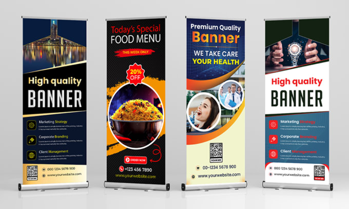 Gig Preview - Do amazing roll up banner, pull up, pop up, retractable banner, billboard ads