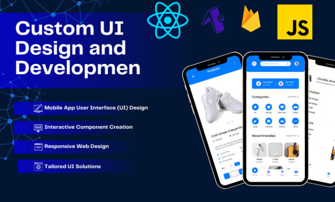 Gig Preview - Provide custom UI design and development for react native