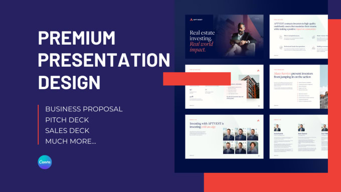 Gig Preview - Design beautiful and modern presentation in canva or figma