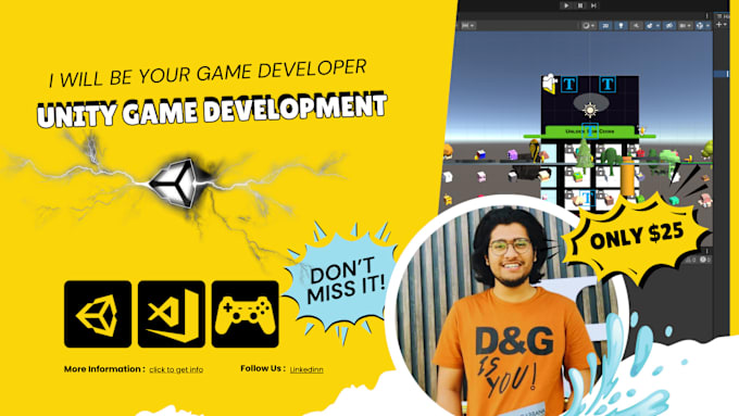 Gig Preview - Be your unity game developer for any platform