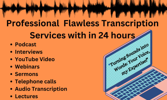 Gig Preview - Transcribe your audio and video files with accruracy