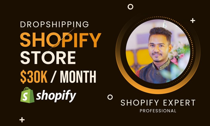 Gig Preview - Build shopify dropshipping store or ecommerce website