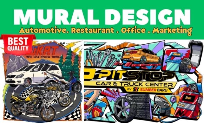 Gig Preview - Create amazing mural design for your business