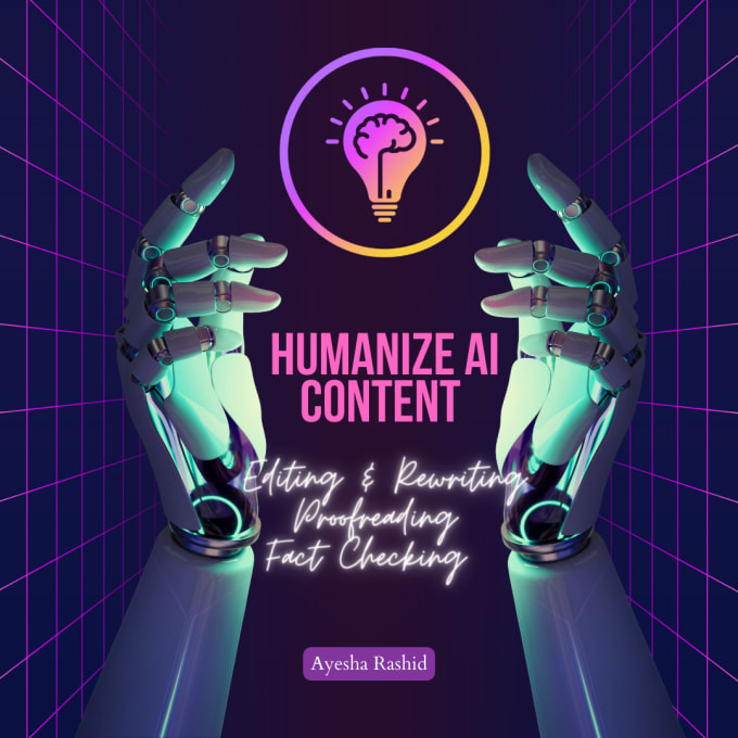 Gig Preview - Remove ai from content, manually convert ai text to human