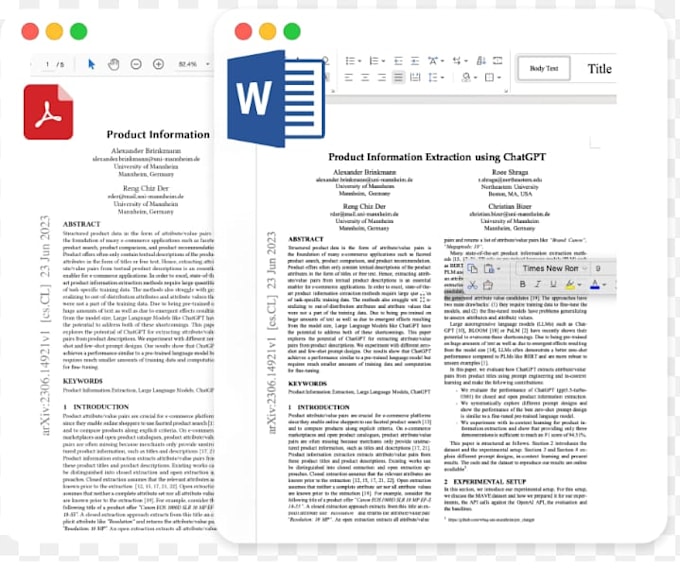 Gig Preview - Do data entry, PDF, book translation, ms word, document