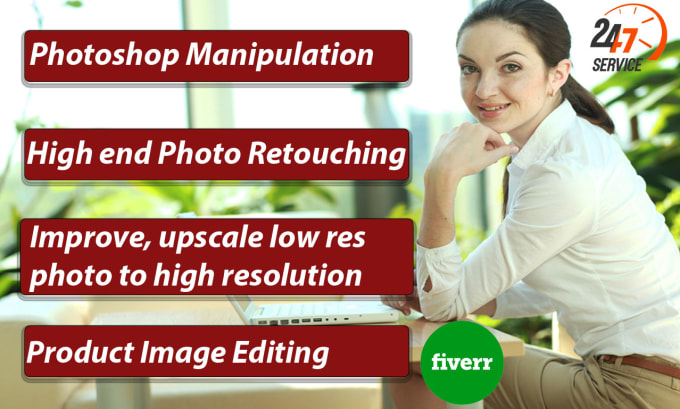 Gig Preview - Professionally photoshop manipulation,photo editing and retouching