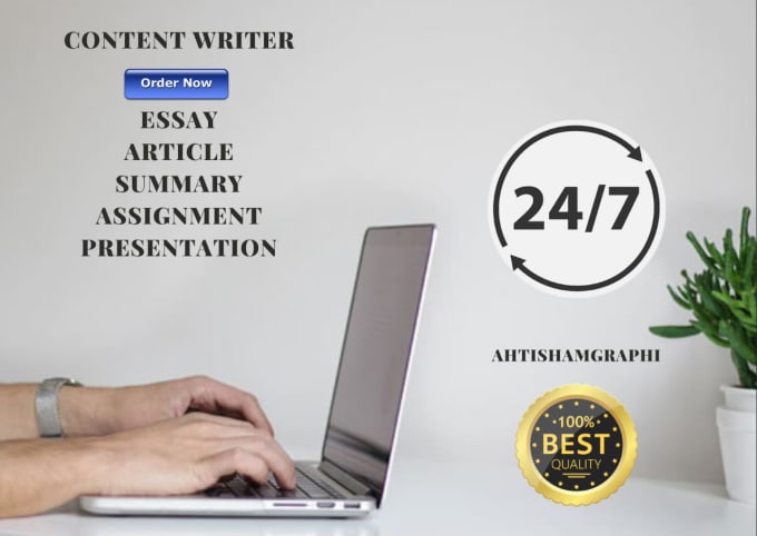 Gig Preview - Write essay, summary, assignment and articles