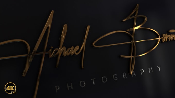 Gig Preview - Do luxury 3d logo animation, intro, reveal for you brand