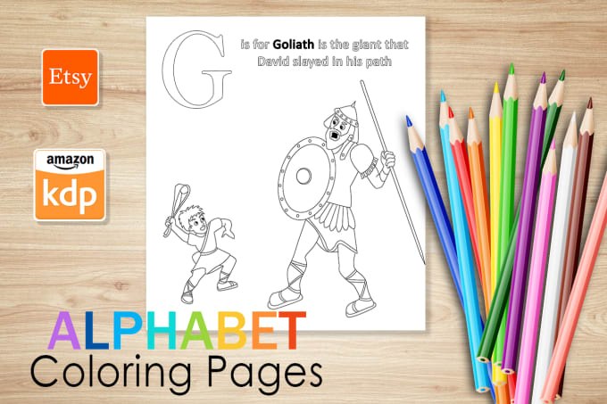 Gig Preview - Create kids coloring book pages, abc or activity pages