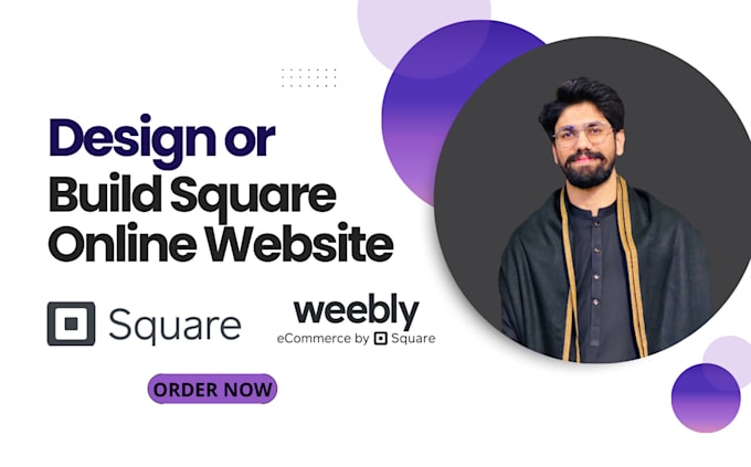 Gig Preview - Build square website design square online store