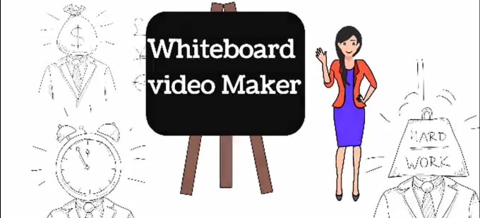 Gig Preview - Create a doodle whiteboard animations explainer video