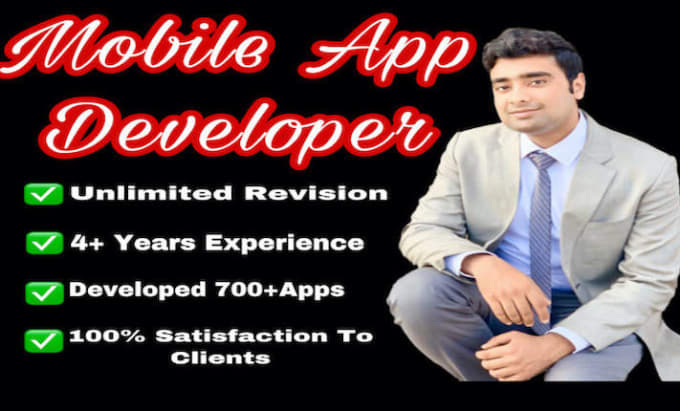 Gig Preview - Be your mobile app developer for android app, ios app and mobile app development