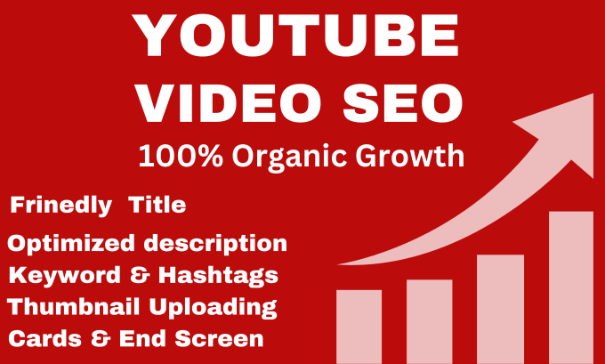 Gig Preview - Do best youtube video SEO experts and optimized your channel video growth