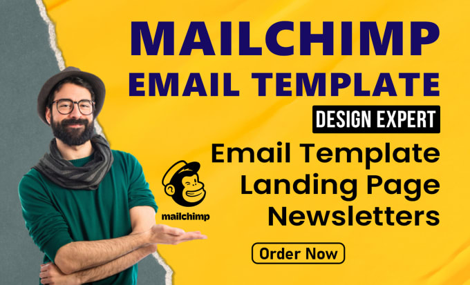 Gig Preview - Provide you mailchimp email template design, landing page and newsletter design