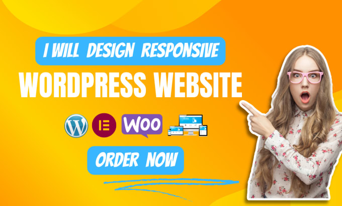 Gig Preview - Create responsive wordpress website design or redesign