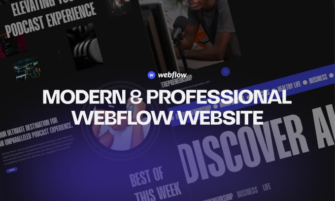 Gig Preview - Design or develop your website in webflow or convert figma to webflow