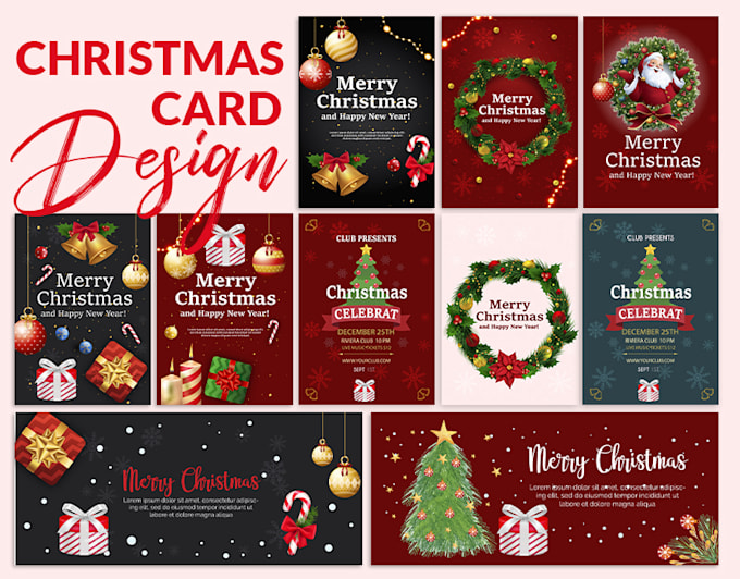 Gig Preview - Create beautiful christmas card , party flyers, banner and invitation card