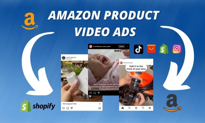 Gig Preview - Create a video ad for your amazon product, dropshipping, aliexpress video ad