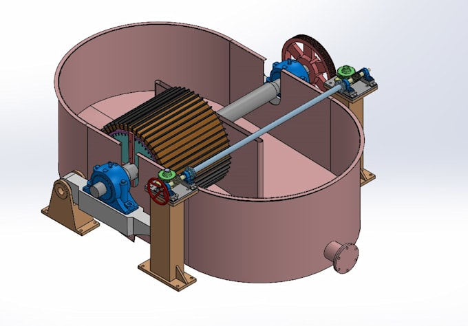 Gig Preview - Do industrial machines design in 3d and 2d along with rendering