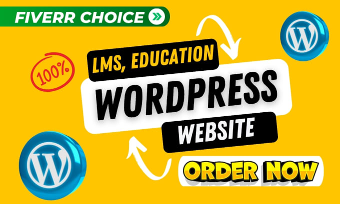 Gig Preview - Build lms modern wordpress website with learndash, elearning website