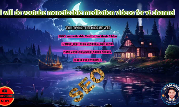 Gig Preview - Make meditation,relaxing,sleep,nature, healing video