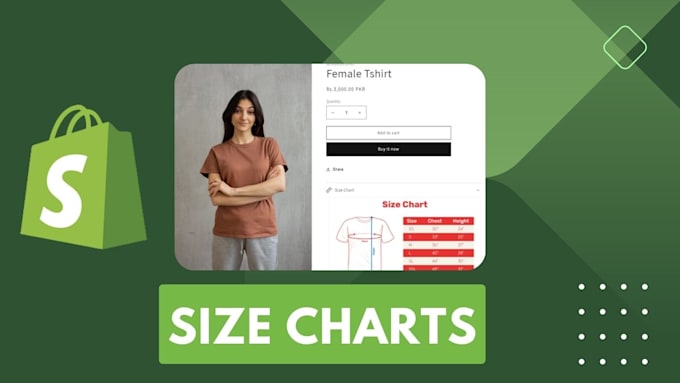 Gig Preview - Add size charts to shopify product pages