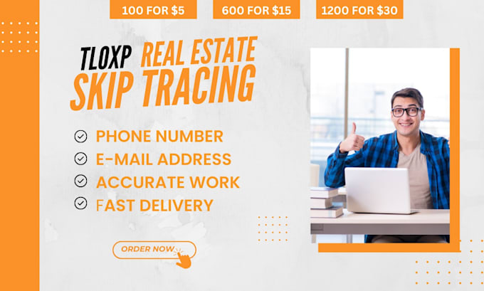 Gig Preview - Provide motivated seller real estate leads with skip tracing