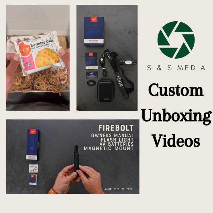 Gig Preview - Create an eye catching unboxing video for your merchandise