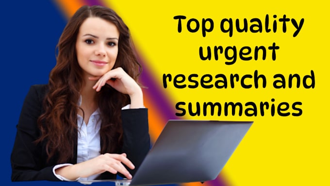 Gig Preview - Do urgent essay writing, research and summaries on any topic