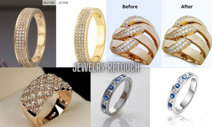 Gig Preview - Do jewelry photo retouching, product image editing professionally, color editing