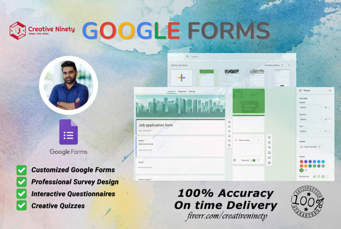 Gig Preview - Create professional google forms and survey forms