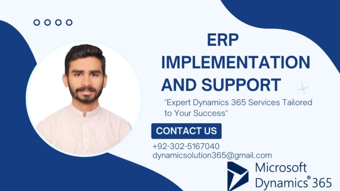 Gig Preview - Be your microsoft dynamics erp support consultant