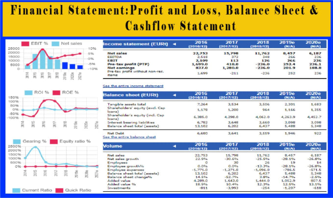 Gig Preview - Do financial statements, profit and loss, income statement