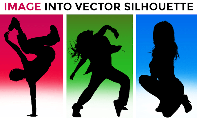 Gig Preview - Design a silhouette logo and turn your image into  silhouette