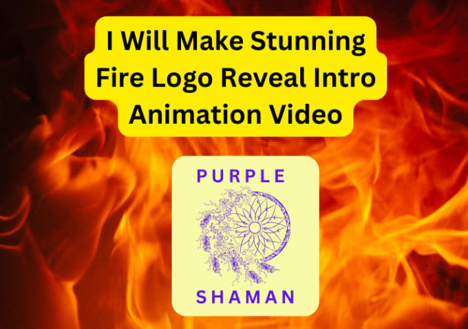 Gig Preview - Make stunning fire logo reveal intro animation video