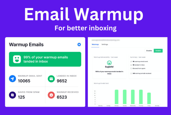 Gig Preview - Warmup your cold email domains for perfect inboxing