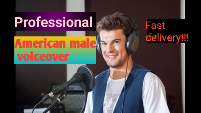 Gig Preview - Create professional american deep male voice over