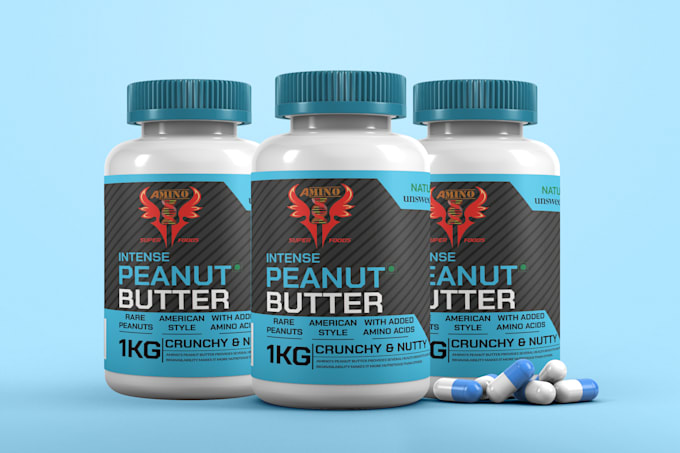 Gig Preview - Do supplement label design, product label design