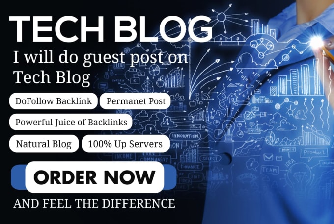 Gig Preview - Do high da tech guest post with authority backlink