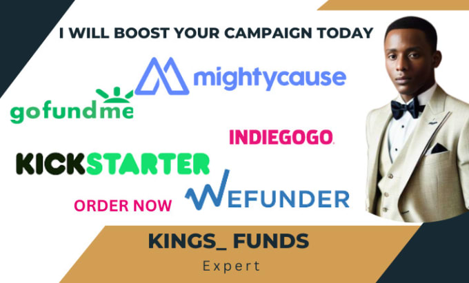 Bestseller - create and promote any crowdfunding campaign on gofundme, indiegogo, kickstarter