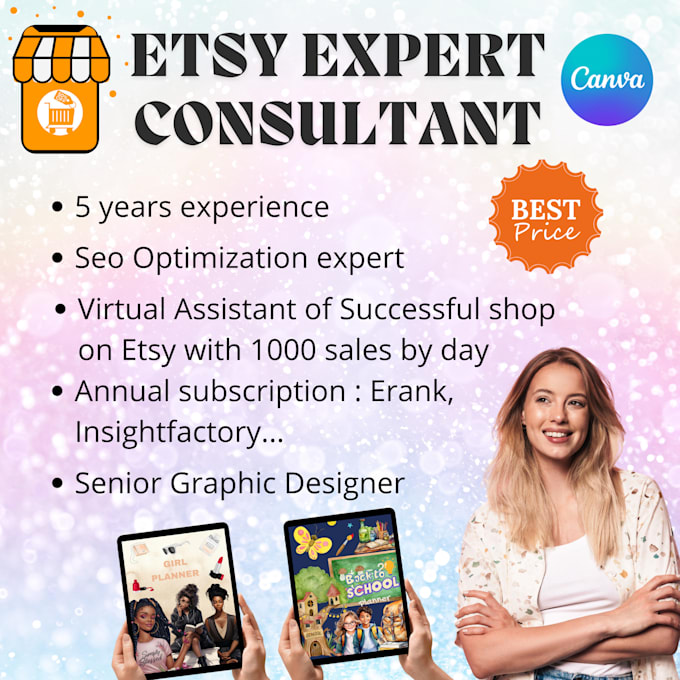 Gig Preview - Be  your etsy store manager, etsy virtual assistant