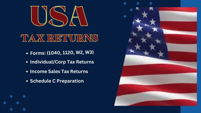 Gig Preview - Prepare US tax returns personal and business llc 1040 , 1120 , 1065