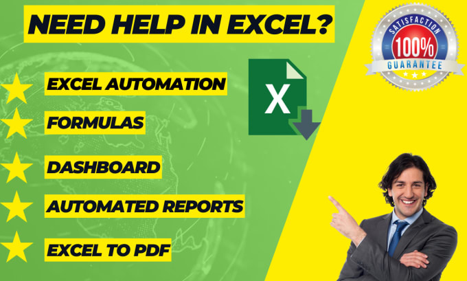 Gig Preview - Excel at your excel sheets, data analysis, formatting, and automation