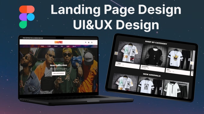 Gig Preview - Create landing and multipage sites online clothing store