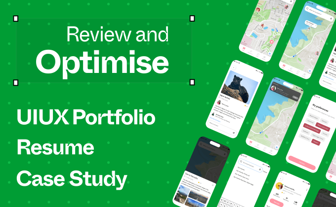 Gig Preview - Optimise your uiux portfolio resume case study for dream job